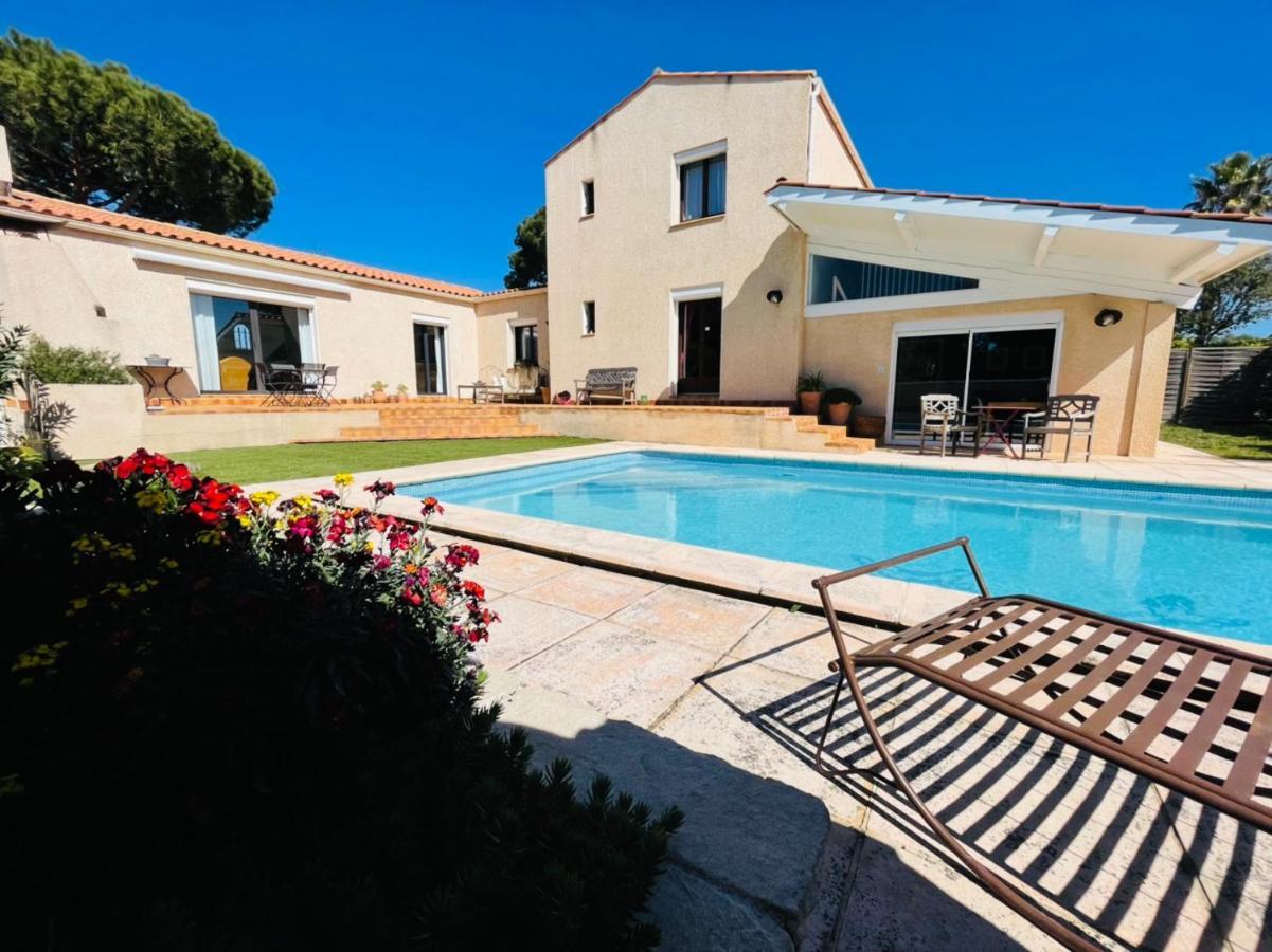 Annexe Des Pins - Studio Gite Avec Piscine & Climatisation Villeneuve-lès-Béziers エクステリア 写真